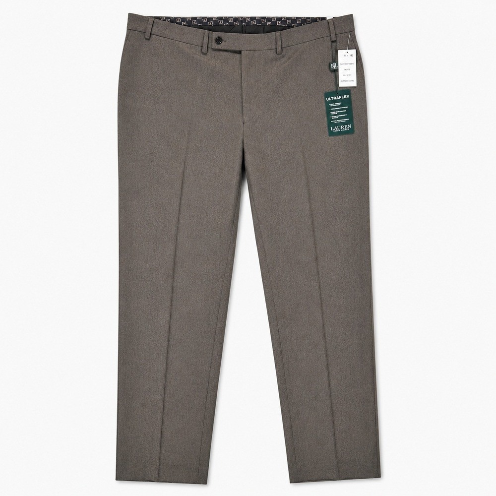Lauren Ralph Lauren Norton UltraFlex Pants Men's 40x30 Taupe Stretch NWT Classic